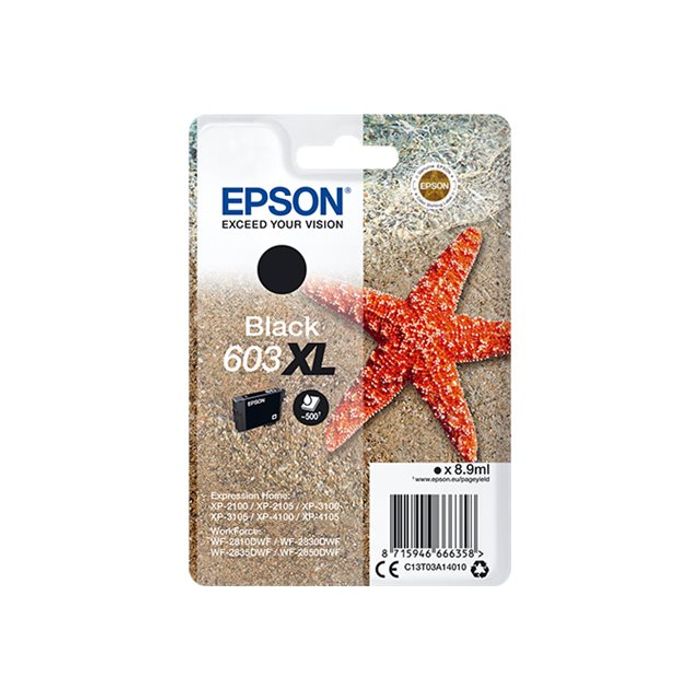 8715946666358-Epson 603XL Etoile de mer - noir - cartouche d'encre originale-Avant-1