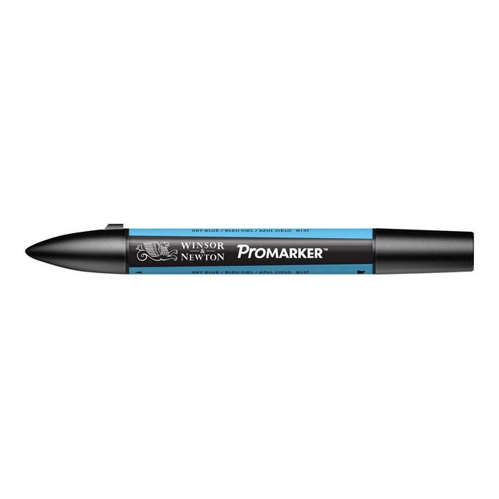 0884955042250-ProMarker - Marqueur double pointe - bleu ciel-Avant-1