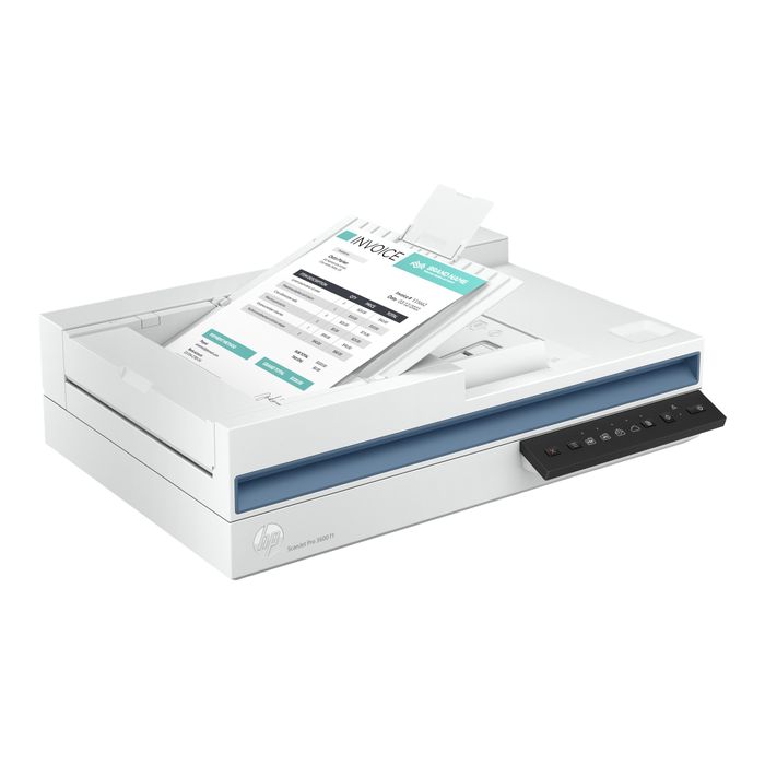 0195697674020-HP Scanjet Pro 3600 f1 - scanner de documents - 600 dpi x 600 dpi A4 - USB 3.0-Angle gauche-4