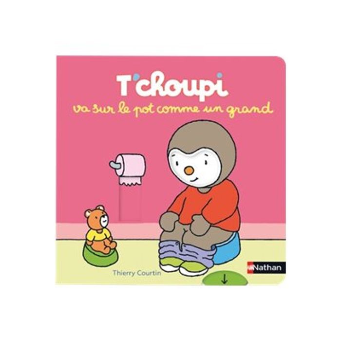 9782095014674-T'choupi va sur le pot comme un grand - par Courtin Thierry - livre d'images-Avant-0