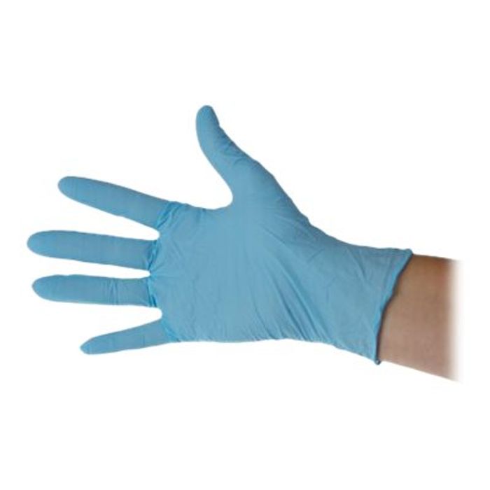 3700008504773-Magister - 100 gants - T6/7 - bleu - non poudré-Avant-0