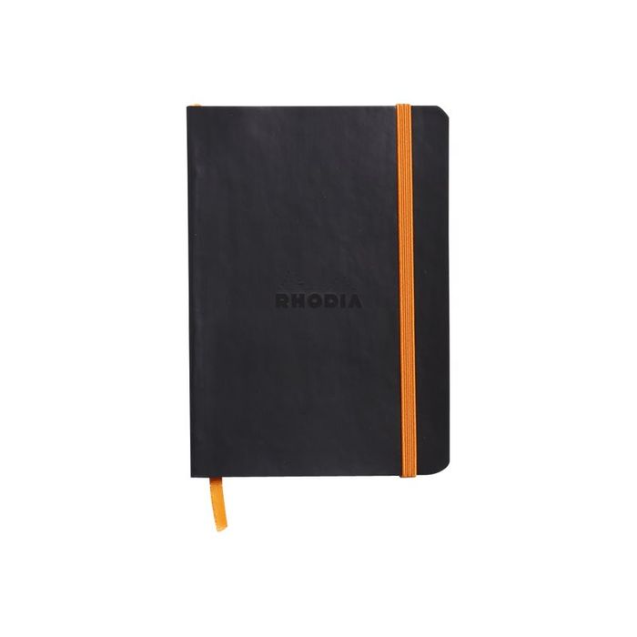 3037921173022-RHODIA Rhodiarama - Carnet souple A6 - 144 pages - ligné - noir-Avant-0