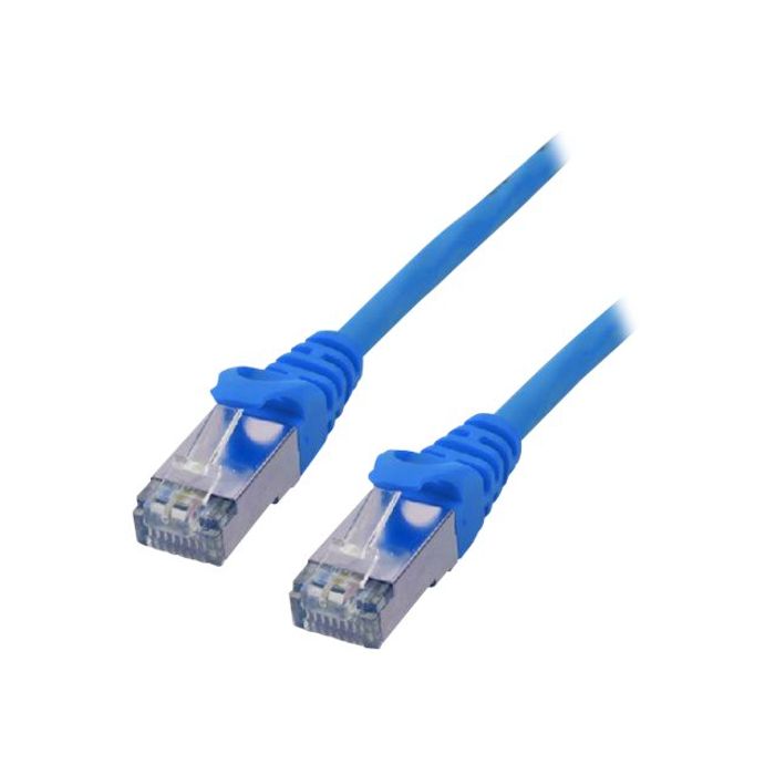 3700224717216-MCL Samar - câble réseau RJ45 CAT 6 F/UTP - 2 m - bleu-Angle droit-0