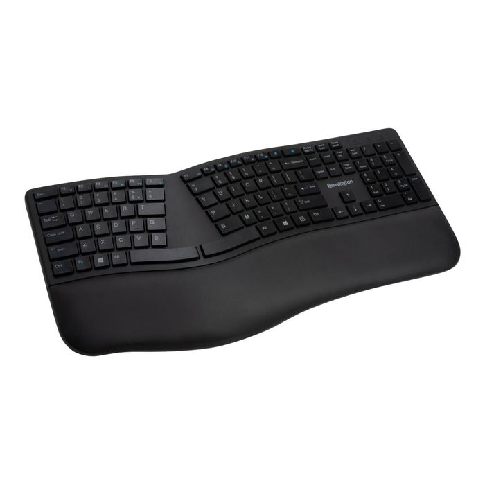 5028252602662-Kensington Pro Fit Ergo - clavier sans fil Azerty - noir-Angle gauche-0