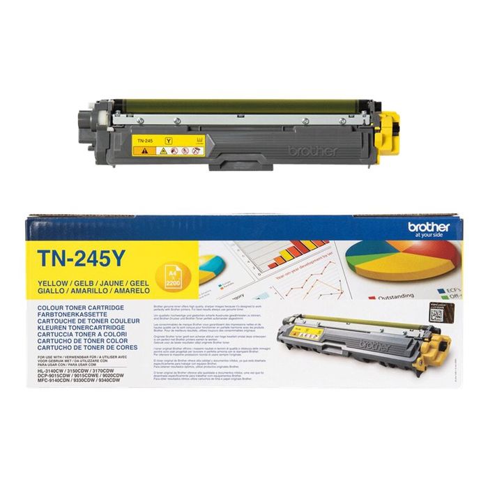 4977766718509-Brother TN245 - jaune - cartouche laser d'origine-Avant-0