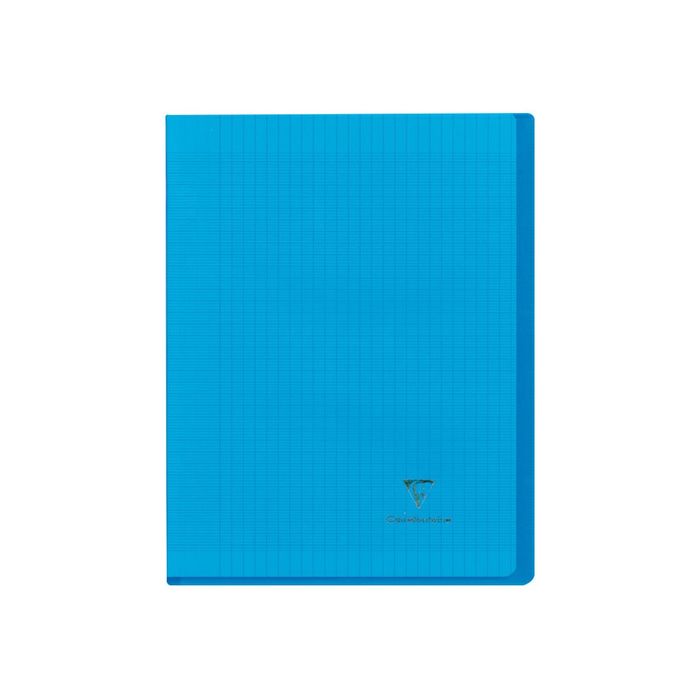 3037929514025-Clairefontaine Koverbook - Cahier polypro 17 x 22 cm - 96 pages - grands carreaux (Seyes) - bleu-Avant-0