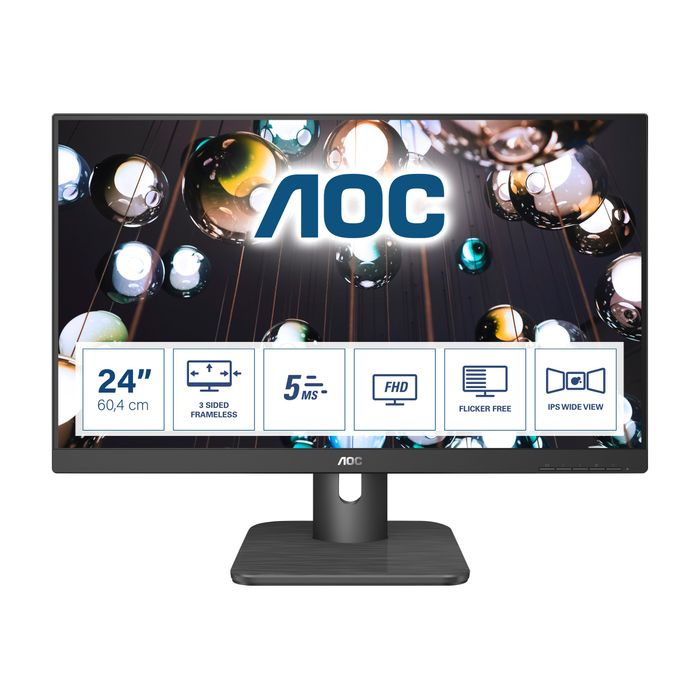 4038986146234-AOC 24E1Q - écran LED 23,8" - Full HD (1080p)-Avant-0