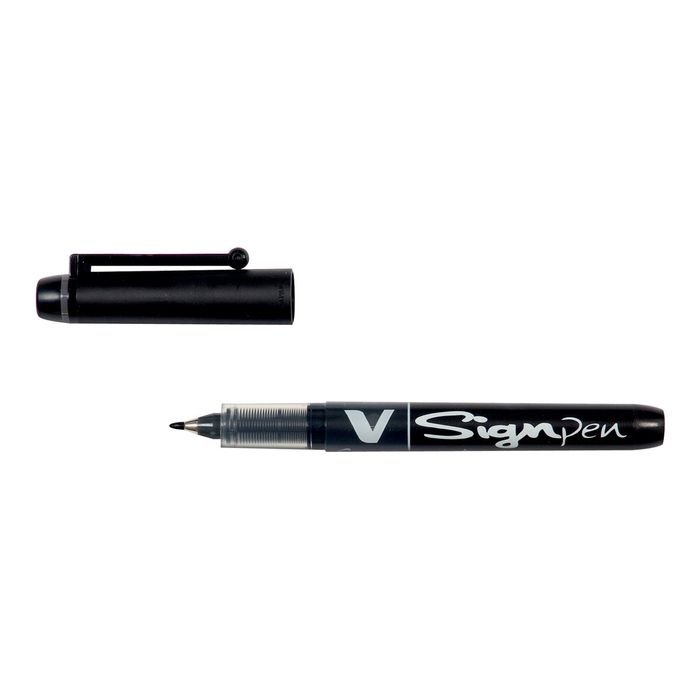 4902505134654-Pilot V Sign Pen - Feutre fin - noir-Angle gauche-0