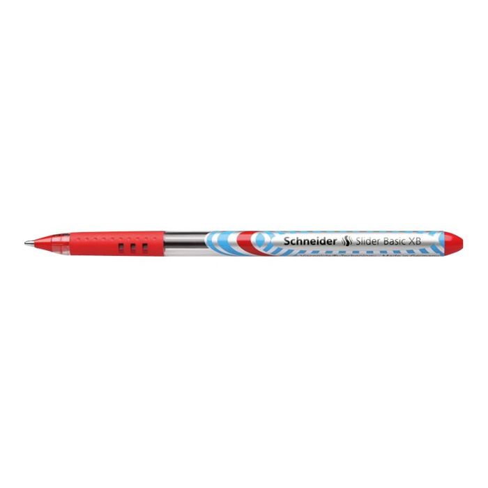 4004675044037-Schneider Slider Basic - Stylo à bille - rouge - 1.4 mm - trait large-Angle gauche-0