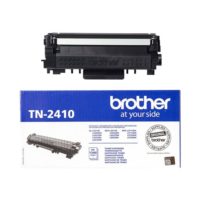 4977766779487-Brother TN2410 - noir - cartouche laser d'origine-Avant-0
