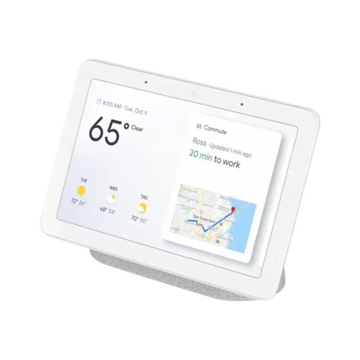 193575023670-Google Nest Hub - Enceinte intelligente avec écran tactile 7" - gris clair-Angle droit-0