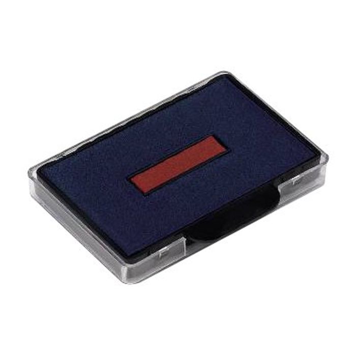 3459593560007-Trodat - 3 Encriers bicolores 6/56/2 recharges pour tampon 5460/5465 - bleu/rouge-Angle gauche-0