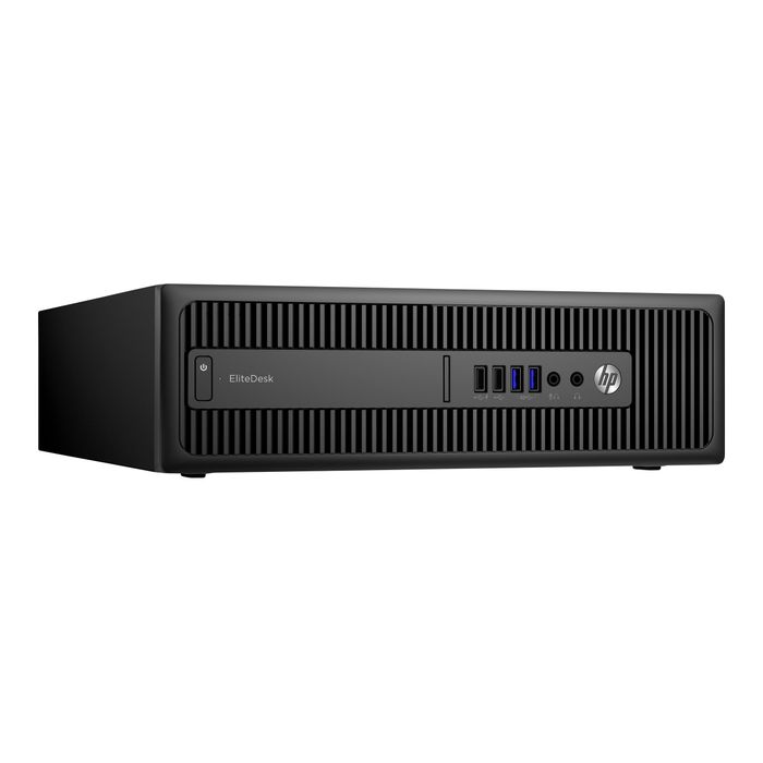 3700892045123-HP EliteDesk 800 G2 - unité centrale - SFF - Core i7 6700 3.4 GHz - 8 Go - SSD 240 Go, HDD-Angle gauche-2