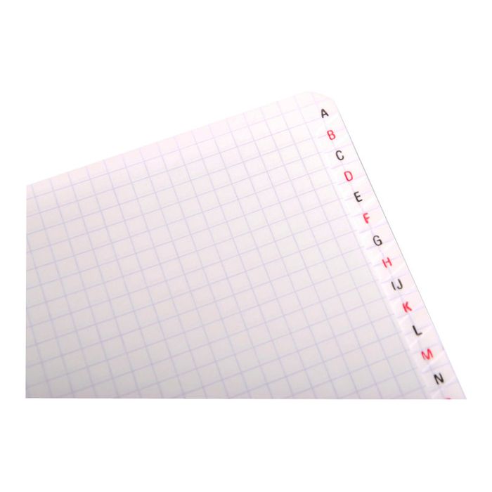 3329680686999-Clairefontaine - Répertoire à spirale 11 x 17 cm - 100 pages - petits carreaux (5x5 mm) - disponible -Gros plan-4