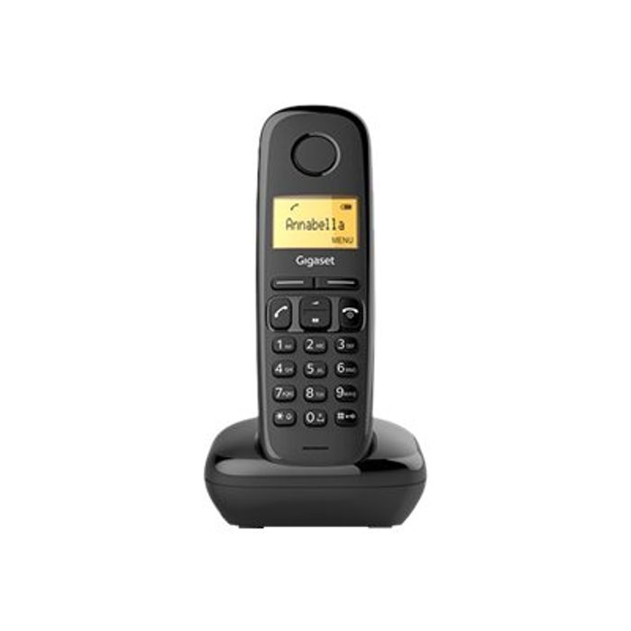 4250366851143-Gigaset A170 Duo - téléphone sans fil + combiné supplémentaire - noir-Avant-1