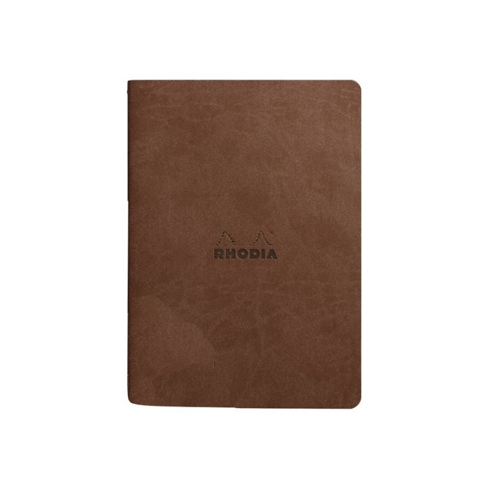 3037921164037-RHODIA Rhodiarama - Carnet de notes - A5 - 64 pages - ligné - chocolat-Avant-1