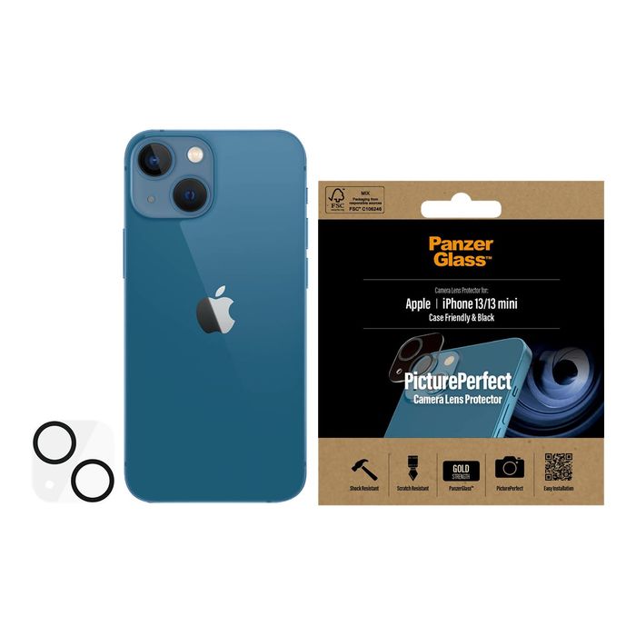 5711724003837-PanzerGlass PicturePerfect - protection d'écran caméra - verre trempé pour iPhone 13/13 Mini-Avant-3