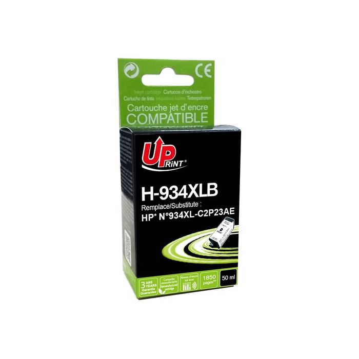3584770891855-Cartouche compatible HP 934XL - noir - Uprint-Angle gauche-0