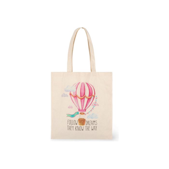 8053610785180-Legami - Sac en coton - Tote Bag - air balloon-Avant-0