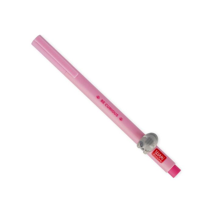 8053610785920-Legami Lovely Friends - Stylo à bille - encre gel - chatons - rose-Angle gauche-0