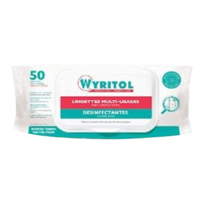 3661295617501-Wyritol - 50 Lingettes nettoyantes multi-usages - essence de Niaouli-Avant-0