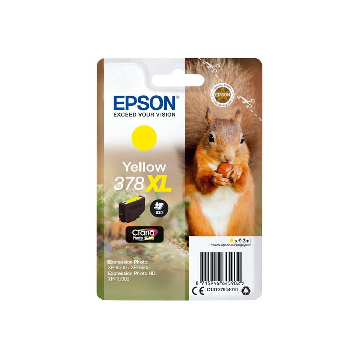 8715946645902-Epson 378XL Ecureuil - jaune - cartouche d'encre originale-Avant-0