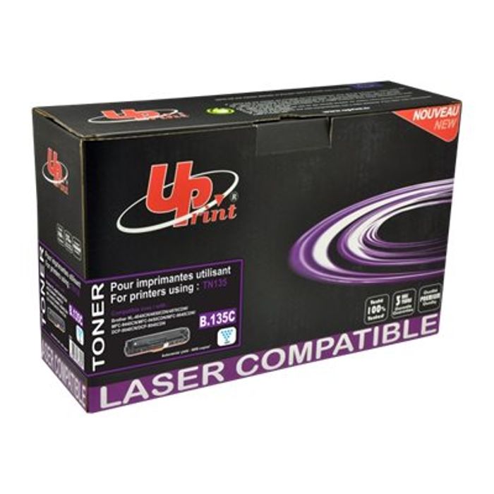 3584770883065-Brother TN135/TN130 - compatible UPrint B.135C - cyan - cartouche laser-Angle gauche-1