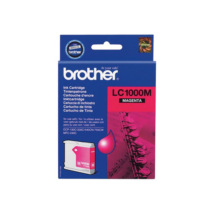 4977766643931-Brother LC1000 - magenta - cartouche d'encre originale-Avant-0