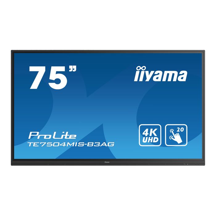 4948570120437-iiyama ProLite TE7504MIS-B3AG - écran LCD 75" - 4K - HDR-Avant-0