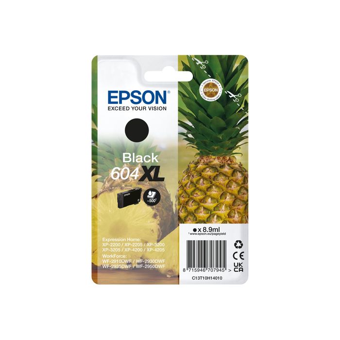 8715946707945-Epson 604XL Ananas - noir - cartouche d'encre originale-Avant-0