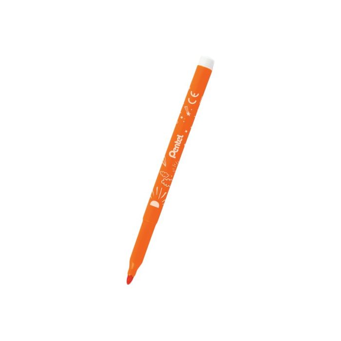 0884851035332-Pentel - 12 Feutres - ultra lavables-Angle gauche-2