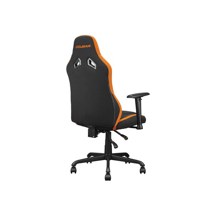 4710483775185-Fauteuil gamer FUSION SF - accoudoirs réglables - appui-tête intégré - noir/orange-Arrière-4