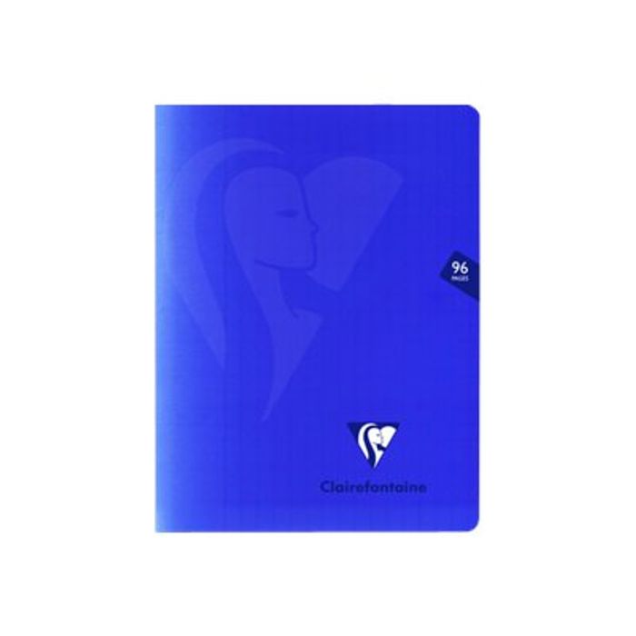 3329683227410-Clairefontaine Mimesys - Cahier polypro 17 x 22 cm - 96 pages - grands carreaux (Seyes) - bleu mar-Avant-0