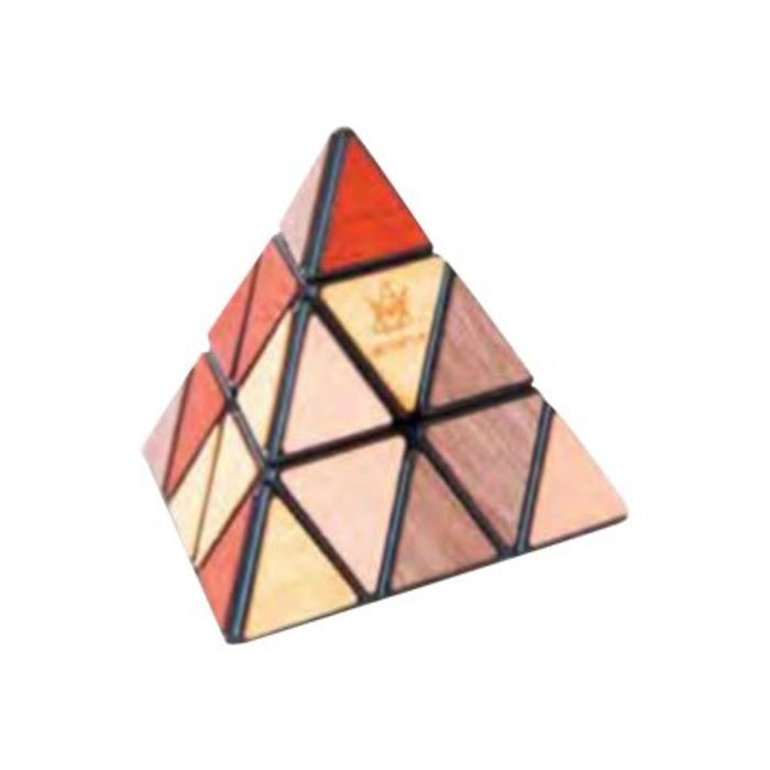 8717278850528-Riviera Games - Casse-tête en bois - Pyraminx Deluxe-Angle gauche-0