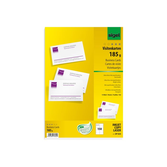 4004360934629-Sigel - Papier pour 150 cartes de visite 85 x 55 mm - 185 g/m²-Avant-5