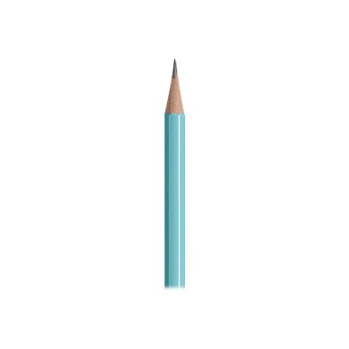 4006381553636-STABILO - Crayon à papier - HB - bleu pastel - embout gomme-Gros plan-1