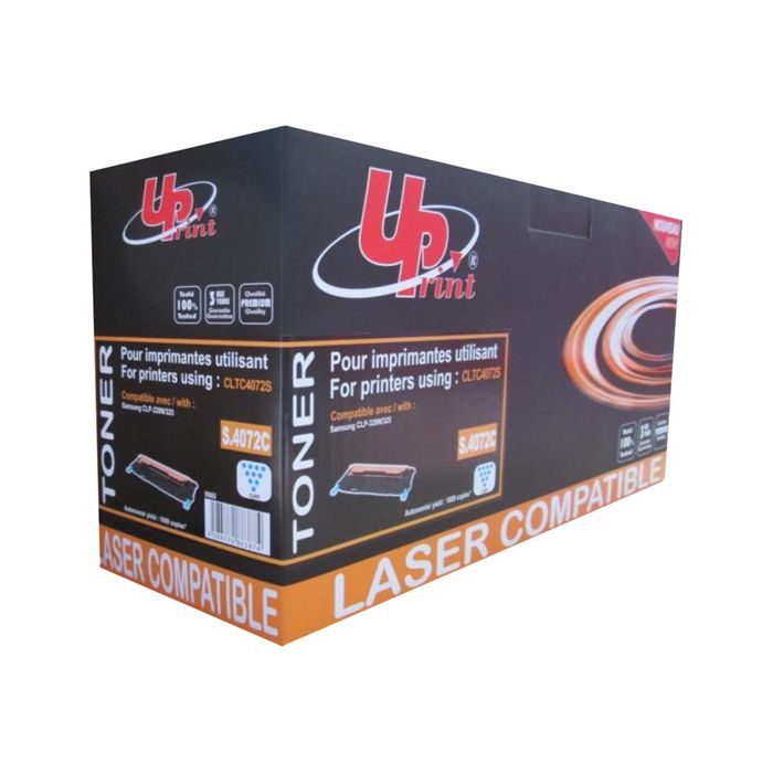 3584770713287-Cartouche laser compatible Samsung CLT-4072S - cyan - UPrint S.407C-Angle droit-0