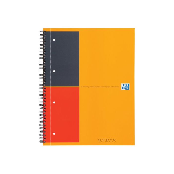 3020120012025-Oxford Notebook - Cahier à spirale A4 (21x29,7 cm) - 160 pages - ligné-Avant-0