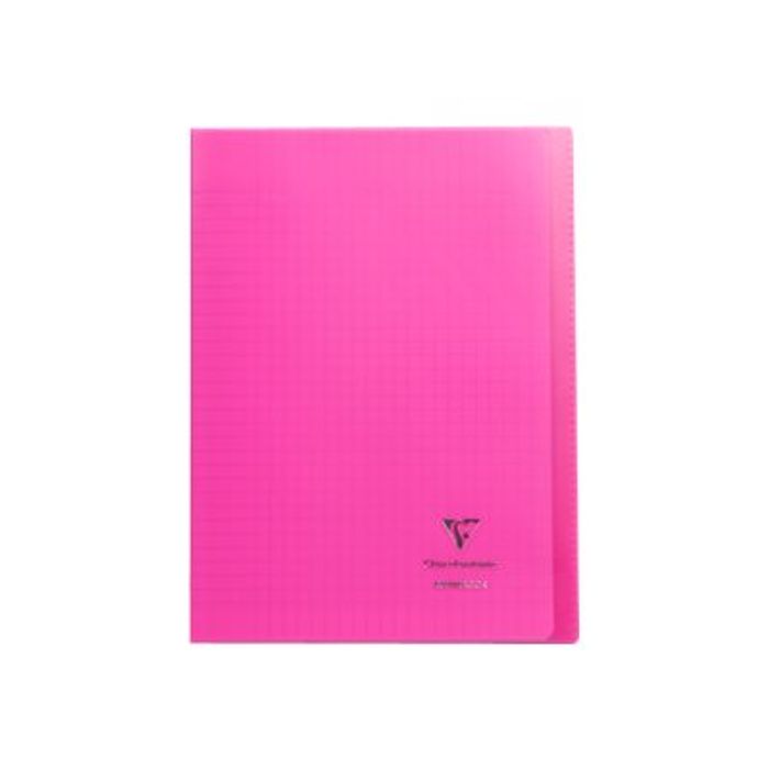 3037929714081-Clairefontaine Koverbook - Cahier polypro A4 (21x29,7 cm) - 96 pages - grands carreaux (Seyes) - r-Avant-0
