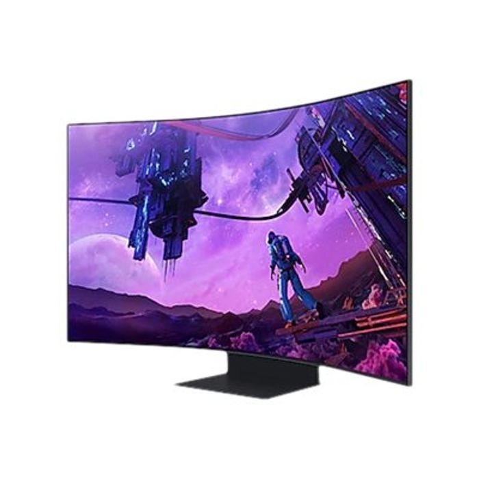 8806094408072-Samsung Odyssey Ark S55BG970NU - écran 55" QLED - incurvé - 4K - HDR-Angle droit-2