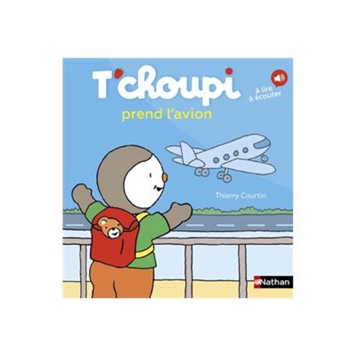 9782095001384-T'choupi prend l'avion - par Courtin Thierry - livre d'images-Avant-0