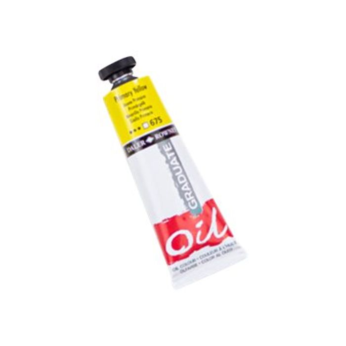 50807864-Daler-Rowney Graduate 675 - Peinture à huile - 38 ml - jaune primaire-Angle gauche-0