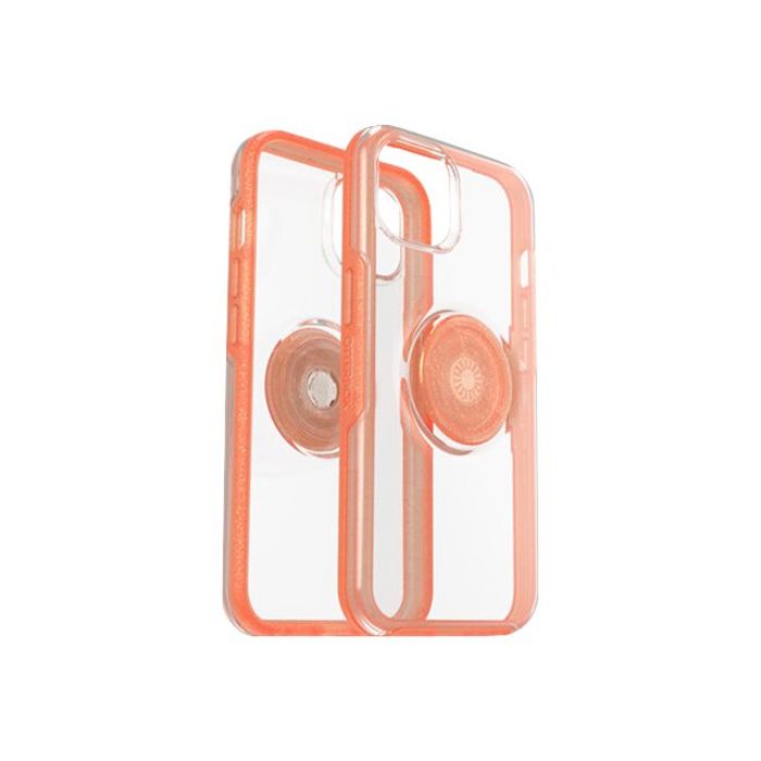 0840104285336-OtterBox Otter  - coque de protection pour iPhone 13 - transparent avec contour orange-Multi-angle-1