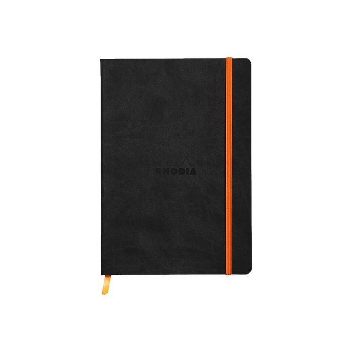 3037921174029-RHODIA Rhodiarama - Carnet souple A5 - 160 pages - ligné - noir-Avant-0