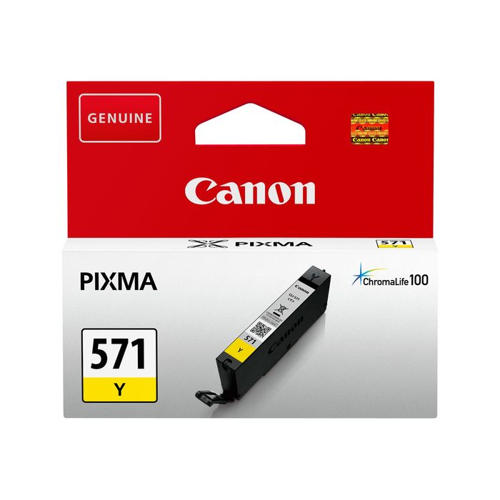 4549292032970-Canon CLI-571 - jaune - cartouche d'encre originale-Avant-0