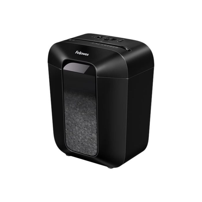 0043859771097-Fellowes Powershred LX41 - Destructeur de documents coupe croisée mini-cut - 8 feuilles - C-Angle droit-2