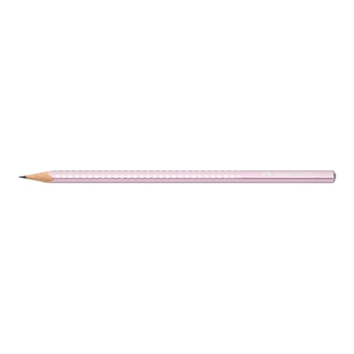 4005401182610-Faber-Castell Sparkle - Crayon à papier - B - ROSE METALLIC-Angle gauche-0