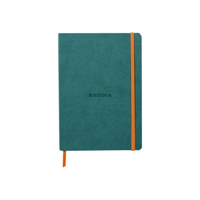 3037921174425-RHODIA Rhodiarama - Carnet souple A5 - 160 pages - pointillés - paon-Avant-0