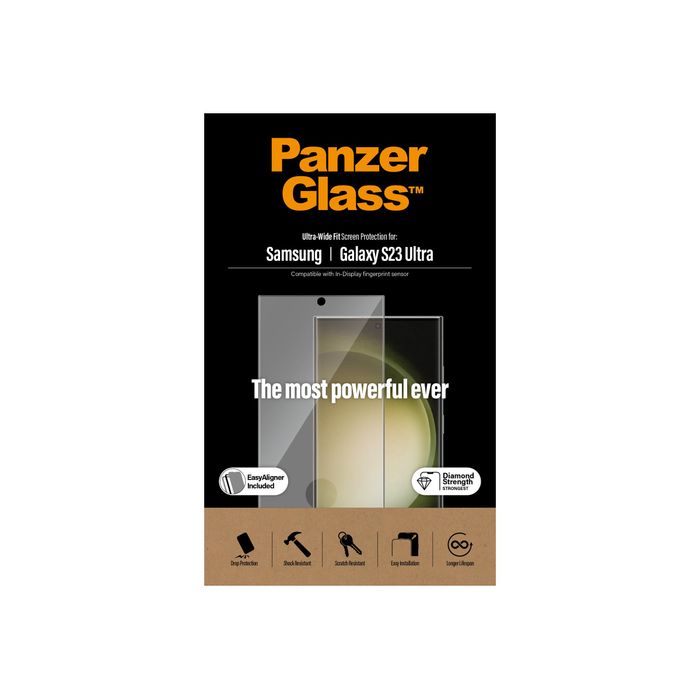 5711724073175-PanzerGlass - Protection d'écran - verre trempé pour  Galaxy S23 Ultra - transparent-Gros plan-4