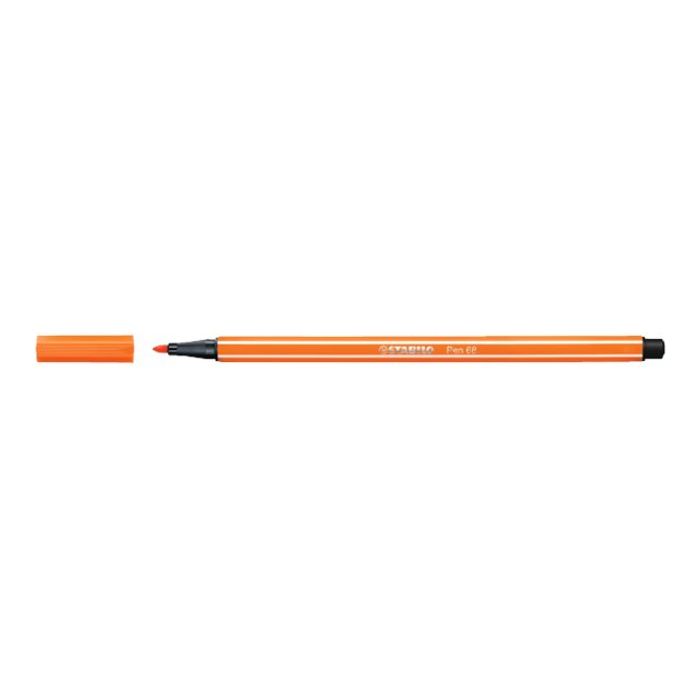 4006381574372-STABILO Pen 68 - Feutre pointe moyenne - rouge terracota-Angle droit-0